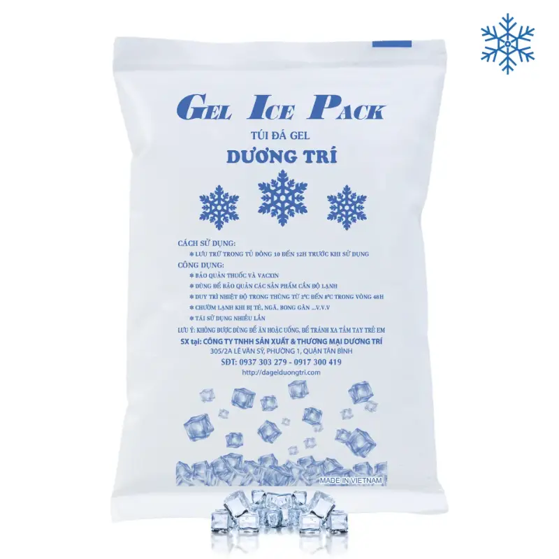 Túi Đá Gel 500g Đã Cấp Đông